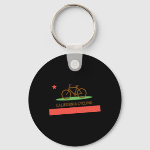 California Cycling Republic Flag Mountain Road Bik Key Ring