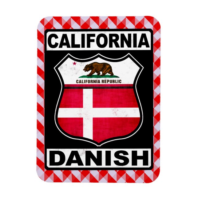 California Danish American Magnet (Vertical)