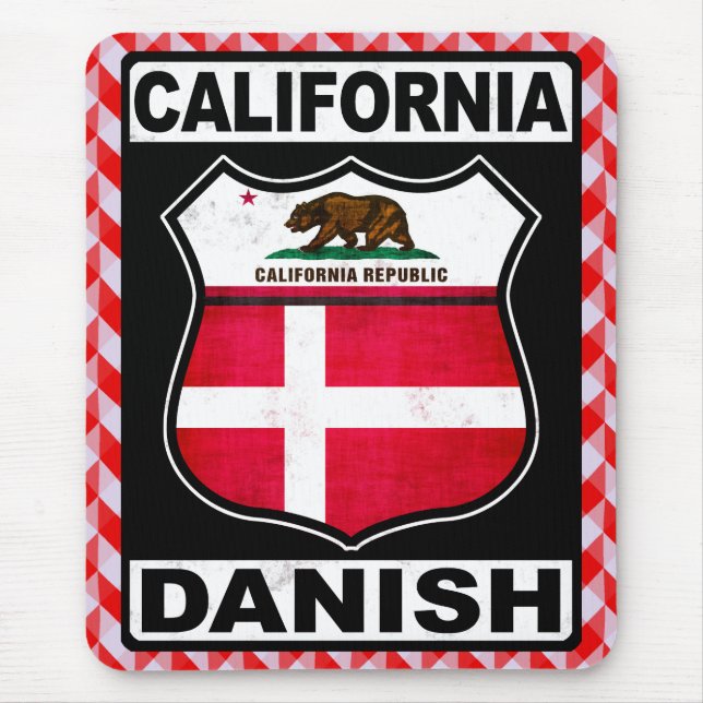 California Danish American Mousemat (Front)