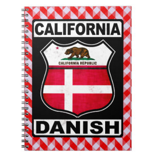 California Danish American Notepad Spiral Notebook