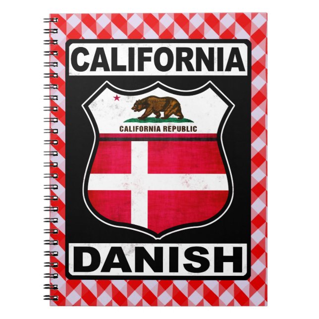 California Danish American Notepad Spiral Notebook (Front)