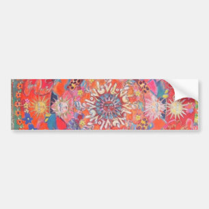 California Daze Mandala Bumper Sticker