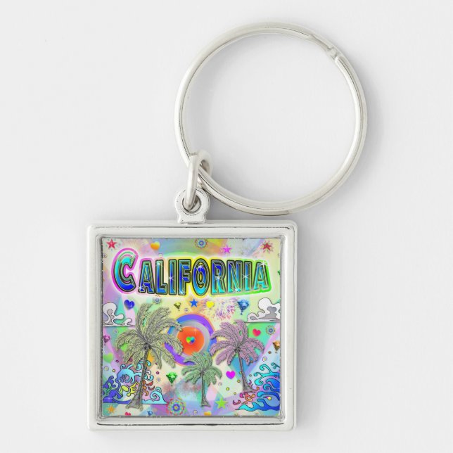 California Deep Dream Keychain (Front)