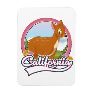 California Deer vacation logo Magnet