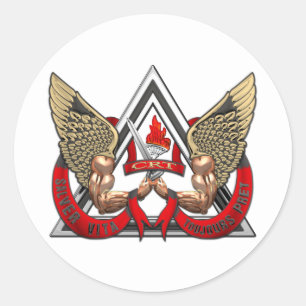California Department of Corrections CRT Classic Round Sticker