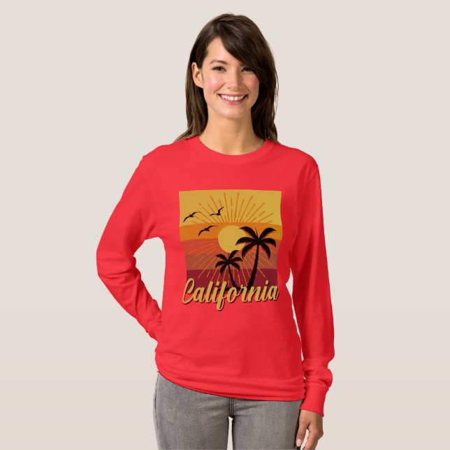 California Design - Basic Long Sleeve T-Shirt (Front Full)
