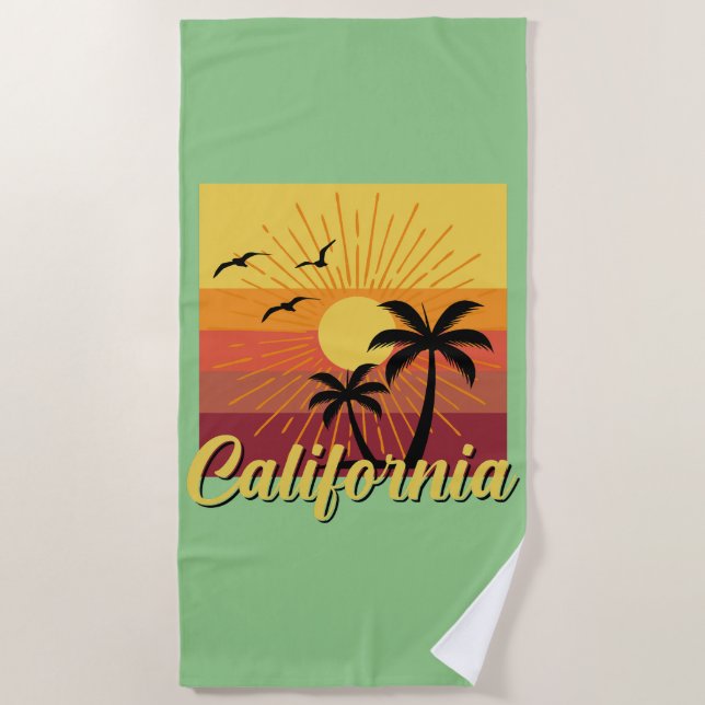 California Design - Beach Towel (Front)