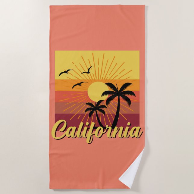 California Design - Beach Towel (Front)