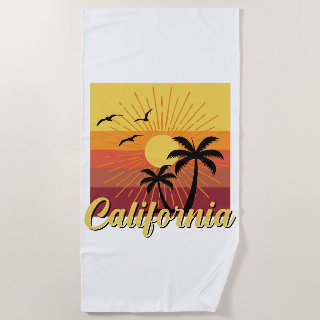 California Design - Beach Towel (Front)