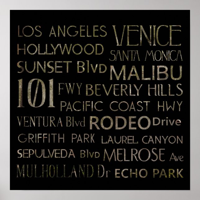 California Destinations Poster (Front)