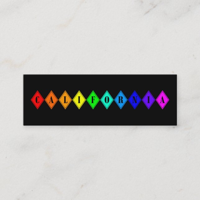 california diamonds mini business card (Front)
