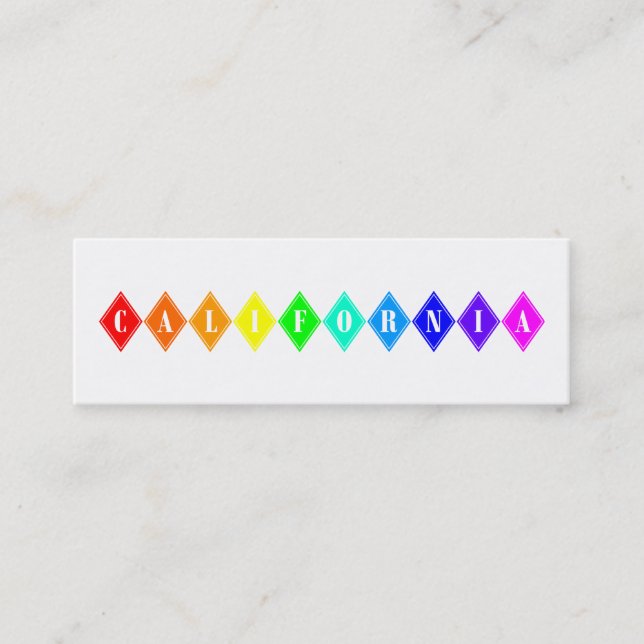 california diamonds mini business card (Front)