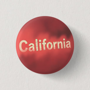 California Dream Vibes 3 Cm Round Badge