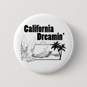 California Dreamin' 6 Cm Round Badge