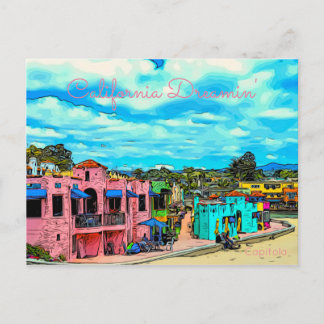 California Dreamin Capitola Coast Postcard