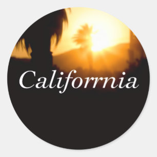California Dreamin’ Classic Round Sticker