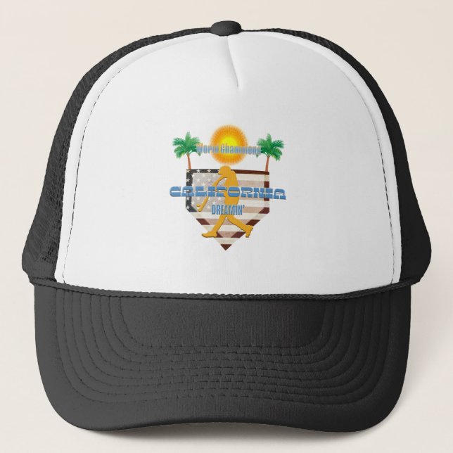 California Dreamin' World Champions with Palm Tree Trucker Hat (Front)