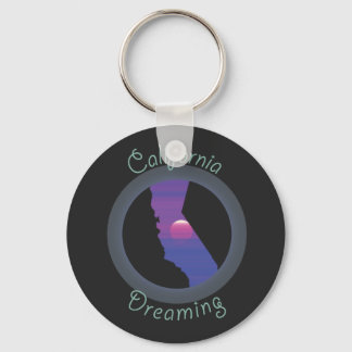 California Dreaming custom keychain