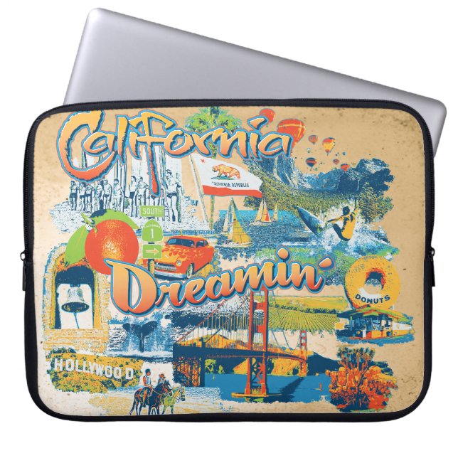 California Dreaming Laptop Sleeve (Front)