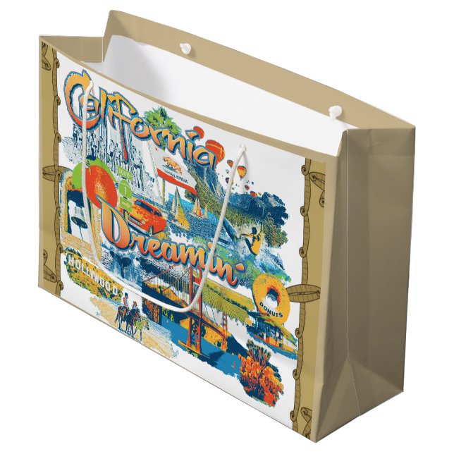 California Dreaming Large Gift Bag (Front Angled)
