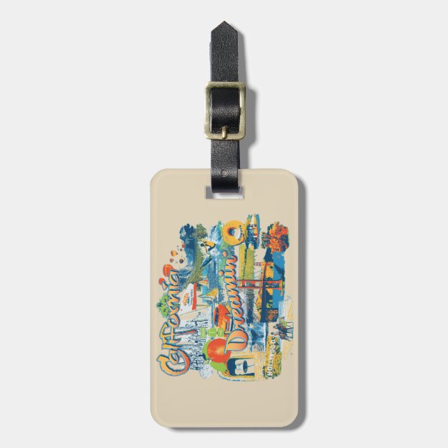 California Dreaming Luggage Tag (Front Vertical)