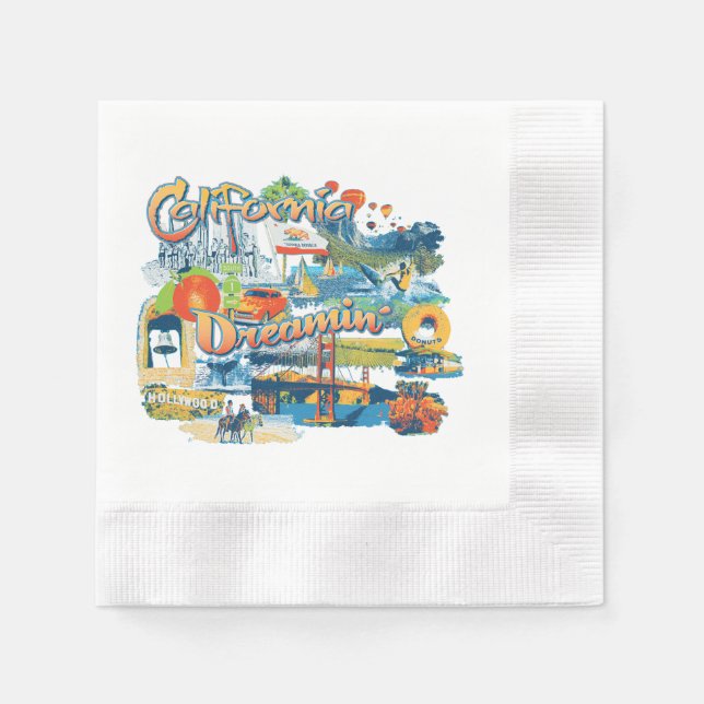 California Dreaming Napkin (Front)