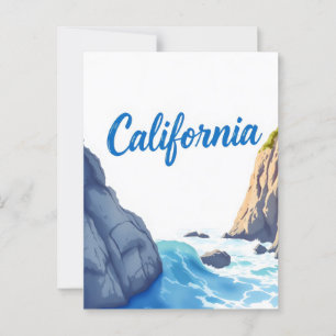 California Dreaming Postcard – Vintage Travel Vibe