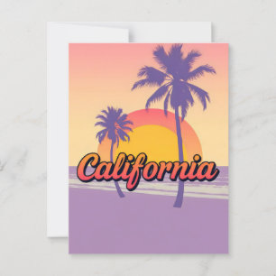California Dreaming Postcard – Vintage Travel Vibe