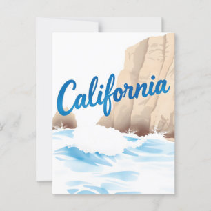 California Dreaming Postcard – Vintage Travel Vibe