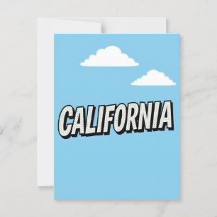 California Dreaming Postcard – Vintage Travel Vibe