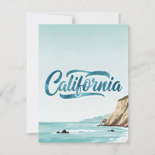 California Dreaming Postcard – Vintage Travel Vibe