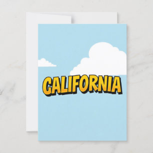 California Dreaming Postcard – Vintage Travel Vibe