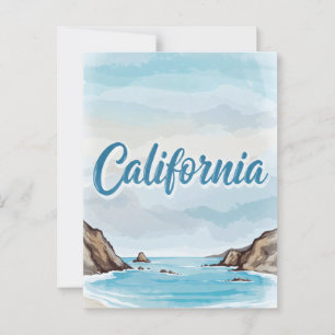 California Dreaming Postcard – Vintage Travel Vibe