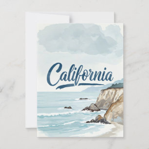 California Dreaming Postcard – Vintage Travel Vibe