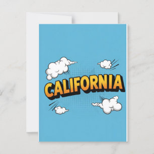 California Dreaming Postcard – Vintage Travel Vibe