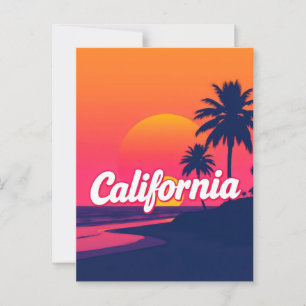 California Dreaming Postcard – Vintage Travel Vibe