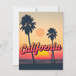 California Dreaming Postcard – Vintage Travel Vibe