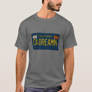 California Dreaming - Retro 1969 License Plate T-Shirt