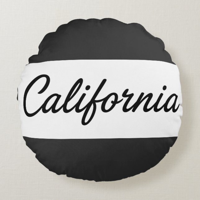 California Dreaming Round Cushion (Front)