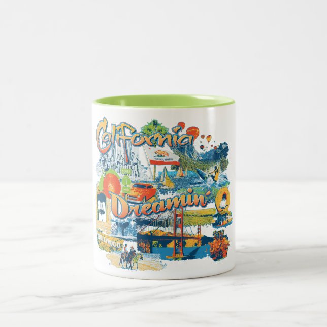 California Dreaming Two-Tone Coffee Mug (Center)