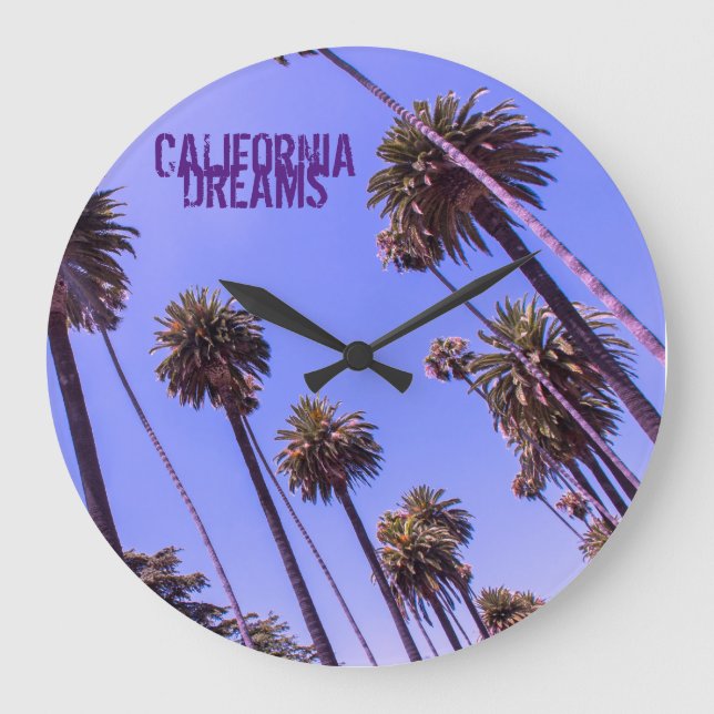 CALIFORNIA DREAMS -  LARGE CLOCK (Front)