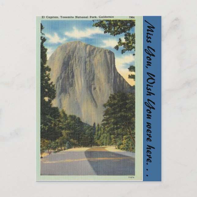California, El Capitan Postcard (Front)