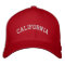 California Embroidered Flexfit Wool Cap Red