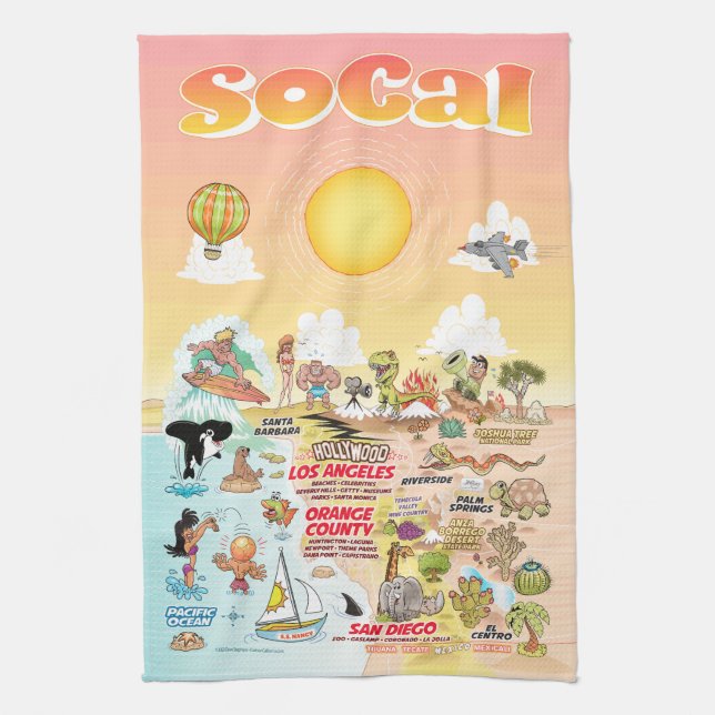 California Eternal Summer Towel (Vertical)