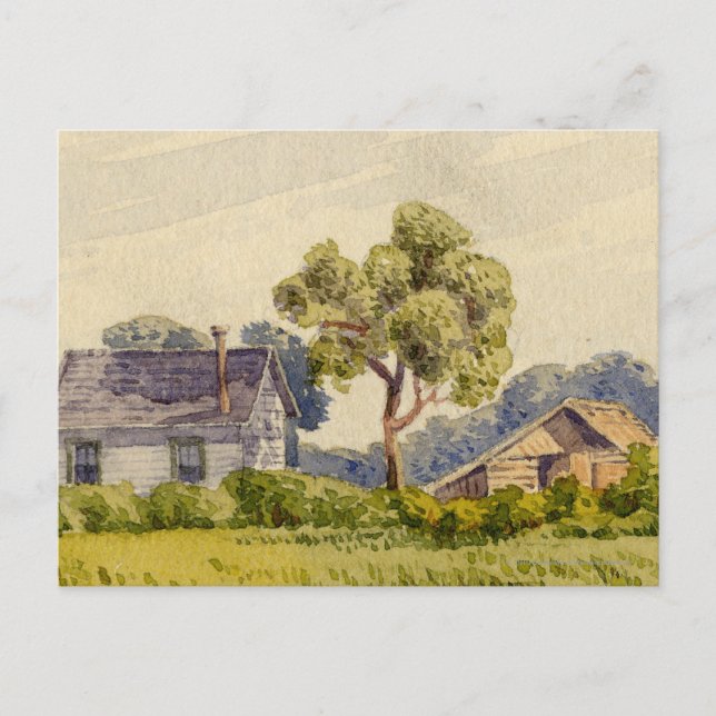 California Farm, Near Stockton Postcard (Front)