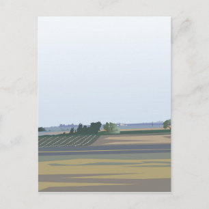 California Farmland Postcard