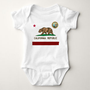 California flag baby bodysuit