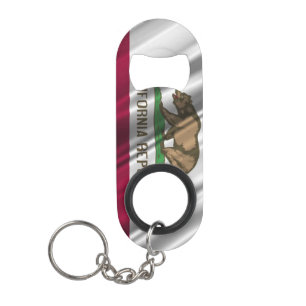 California Flag Bottle Opener Key Chain