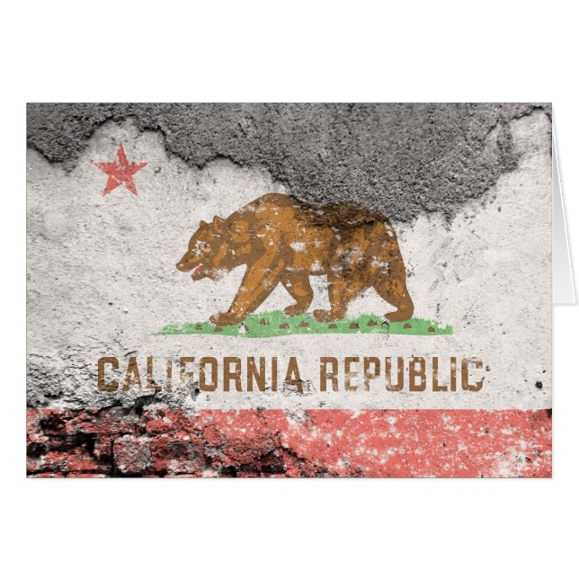 california flag brick wall (Front Horizontal)