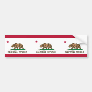 California Flag Bumper Sticker